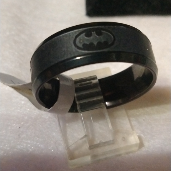 Black wedding band ring size 11 NWT (sku 362) - Picture 2 of 3